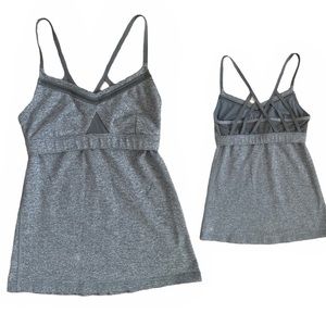 Lululemon Gray strappy tank top